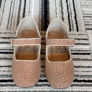 Zara Girls Starry Ballet Flats - size 9 toddler